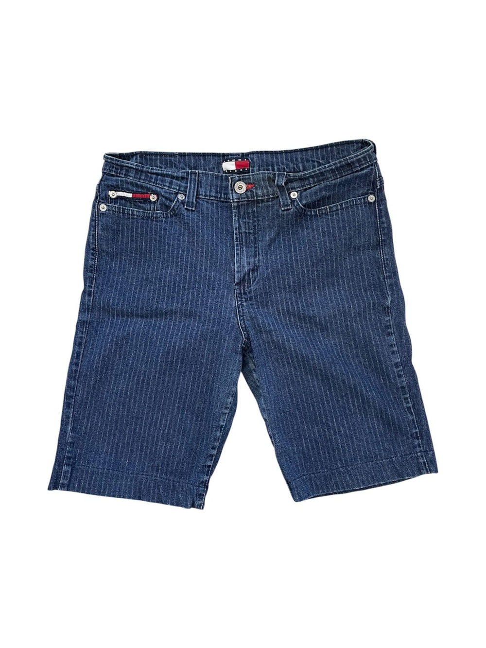 Tommy Hilfiger Striped Denim Shorts